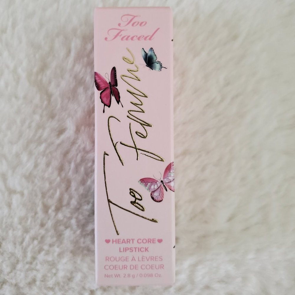 Too Faced Too Femme Heart Core Lipstick-Heart Core 04 - 2.8g - Brand New in Box!